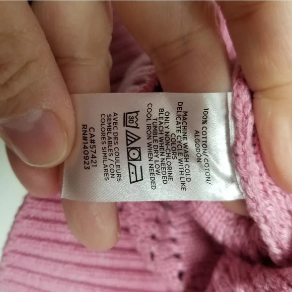 {LOFT} 🆕️ Dot Stripe Pointelle Sweater - Picture 7 of 10